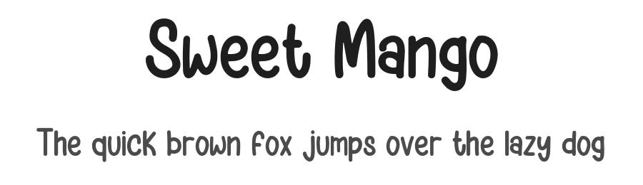 Sweet Mango — Display Font