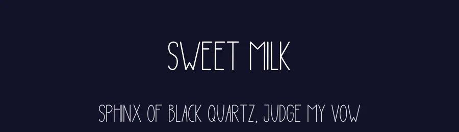 Sweet Milk — Display Font — thumbnail 2
