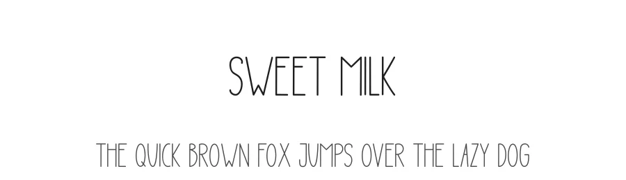 Sweet Milk — Display Font
