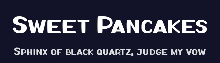 Sweet Pancakes — Display Font — thumbnail 2