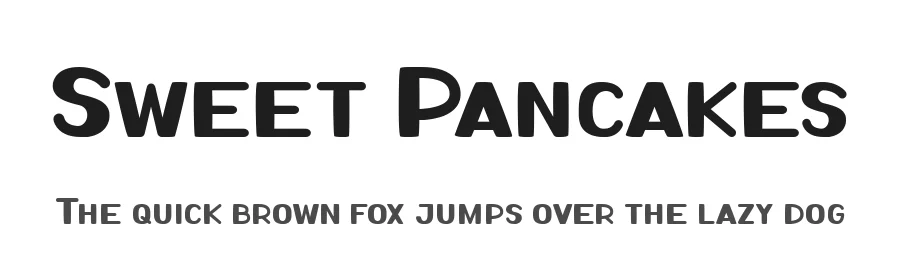 Sweet Pancakes — Display Font