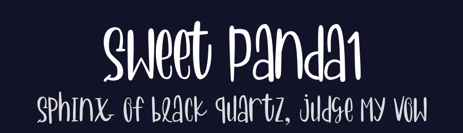 Sweet Panda1 by Heru Utama Putra — Display Font — thumbnail 2