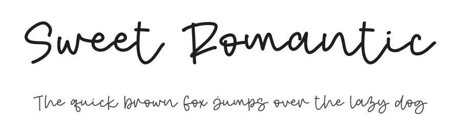 Sweet Romantic by Ahmad Afandi — Display Font