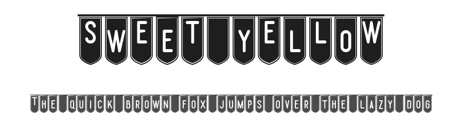 SwEeT yElLoW — Display Font
