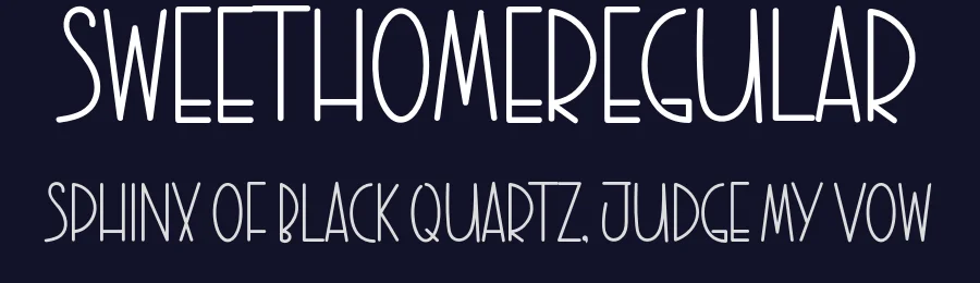 SWEETHOMERegular — Display Font — thumbnail 2