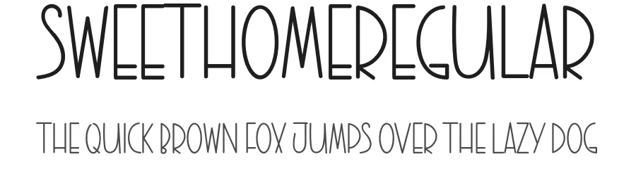 SWEETHOMERegular — Display Font