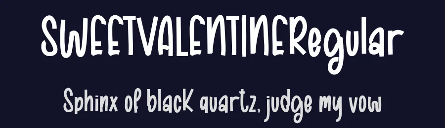 SWEETVALENTINERegular — Display Font — thumbnail 2