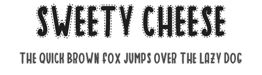 SWEETY CHEESE — Display Font