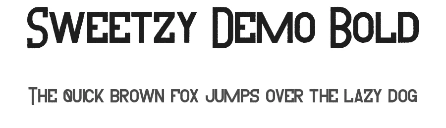 Sweetzy Demo Bold by Shalsha & Sarah SP — Display Font