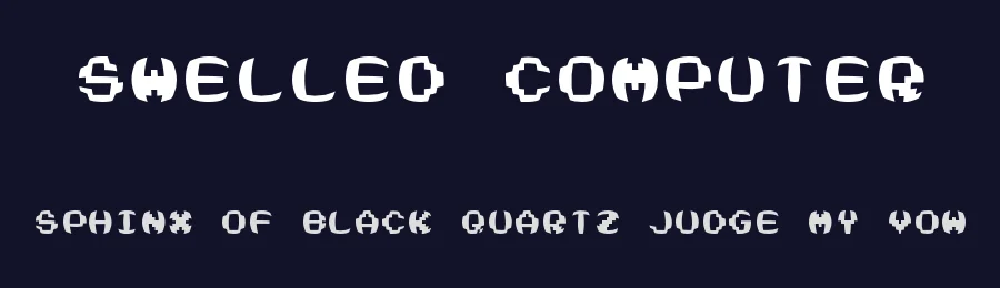 Swelled Computer — Display Font — thumbnail 2