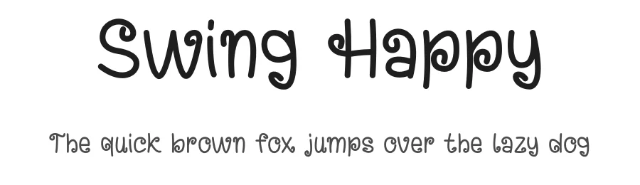 Swing Happy by MODESTYPE TEAM — Display Font