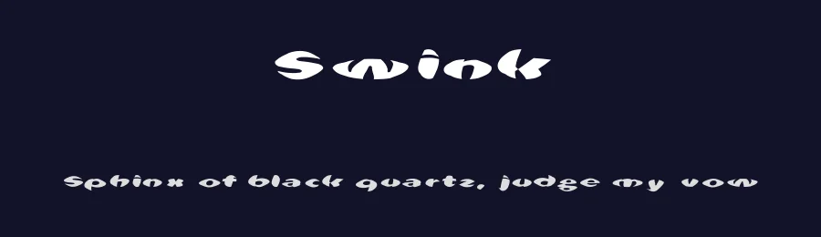 Swink — Display Font — thumbnail 2