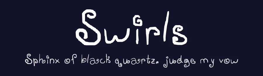 Swirls — Display Font — thumbnail 2