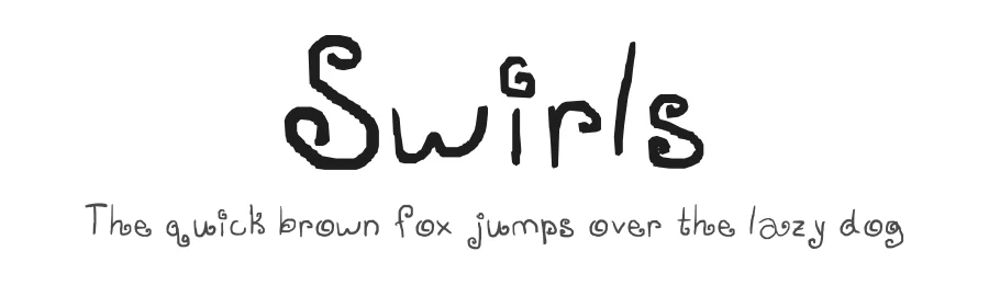 Swirls — Display Font