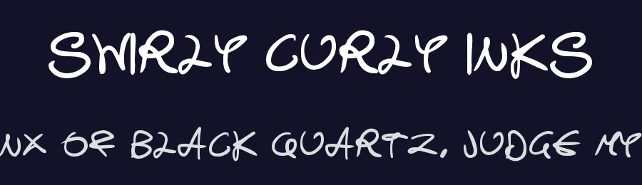 Swirly Curly Inks — Display Font — thumbnail 2