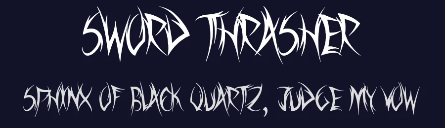 Sword Thrasher — Display Font — thumbnail 2