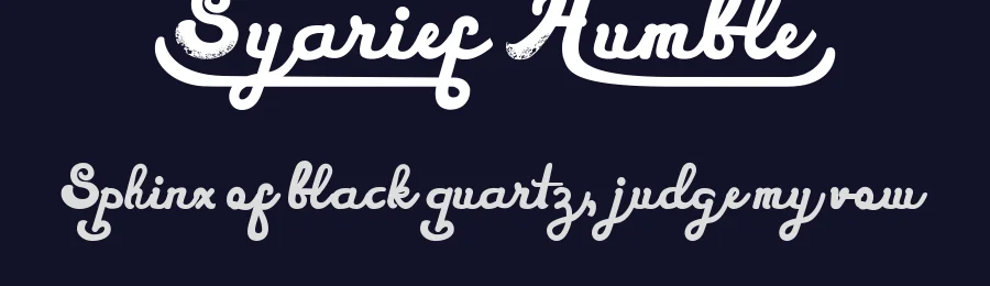 Syarief Humble by Syukur setiyadi — Display Font — thumbnail 2