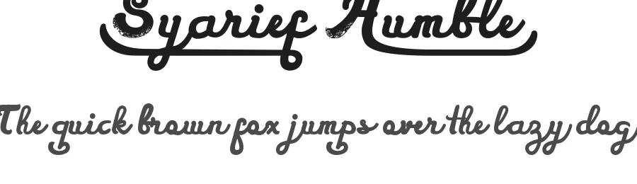 Syarief Humble by Syukur setiyadi β Display Font