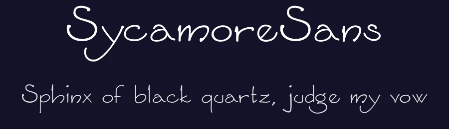 SycamoreSans — Display Font — thumbnail 2