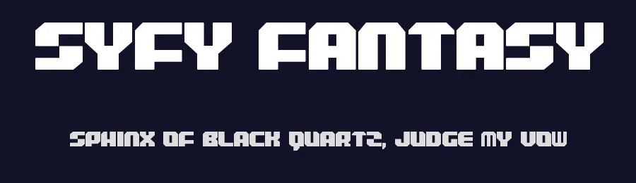 SYFY Fantasy by Hilton Santos — Display Font — thumbnail 2