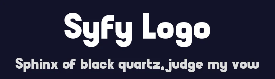 Syfy Logo — Display Font — thumbnail 2