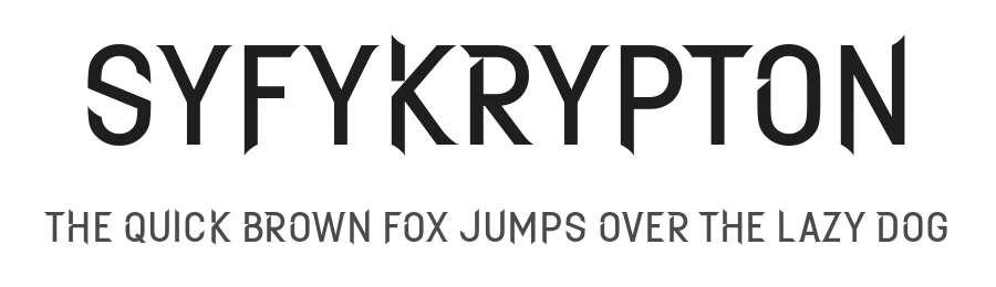 SYFYKrypton β Display Font