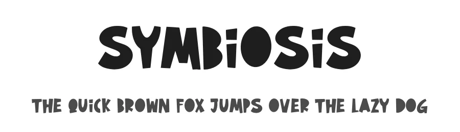 Symbiosis by Alpaprana Studio β Display Font