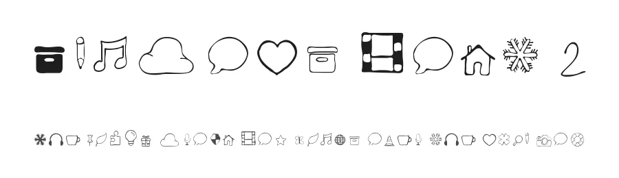 Symbols Font 2 by androideeapp β Display Font