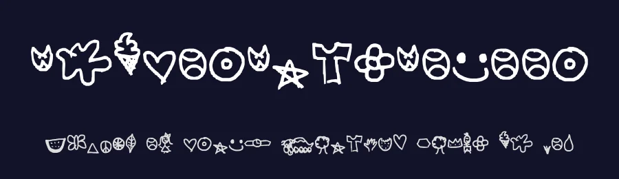 symbolsaresocool — Display Font — thumbnail 2