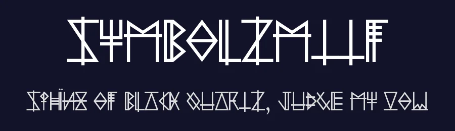 Symbolzmttf — Display Font — thumbnail 2