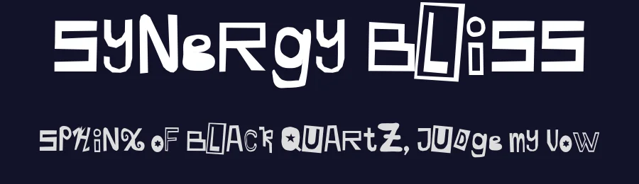 Synergy Bliss — Display Font — thumbnail 2