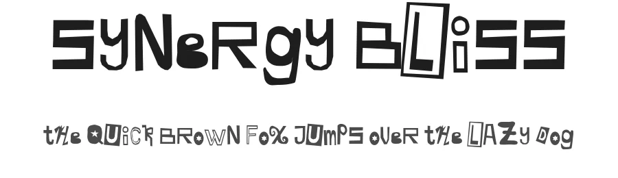 Synergy Bliss — Display Font
