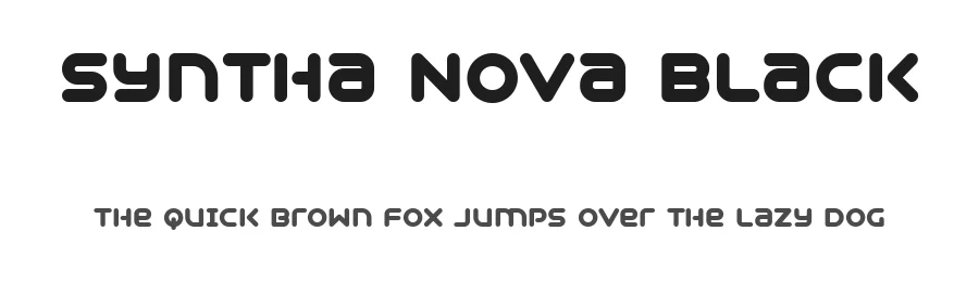 Syntha Nova Black by Ivan Filipov, neogrey creative — Display Font