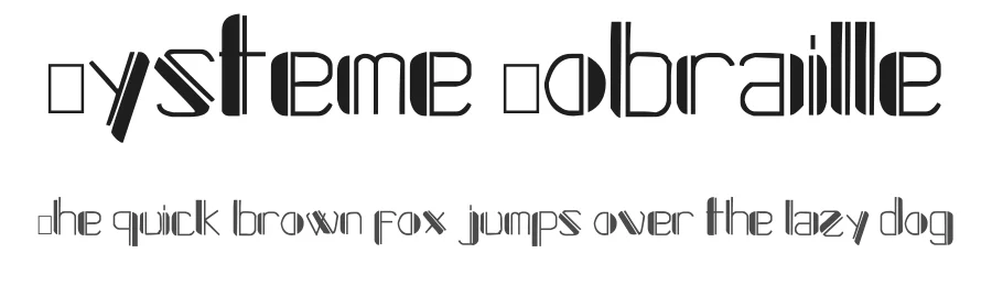 Systeme Robraille — Display Font