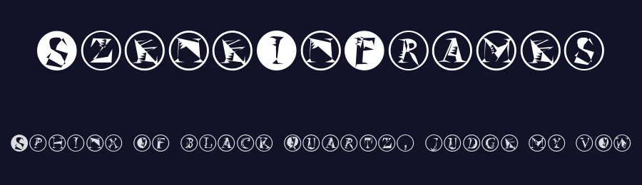 SzeneInFrames — Display Font — thumbnail 2