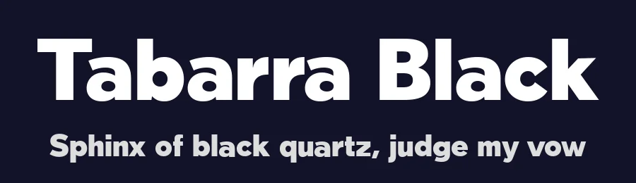 Tabarra Black by deFharo — Sans Font — thumbnail 2