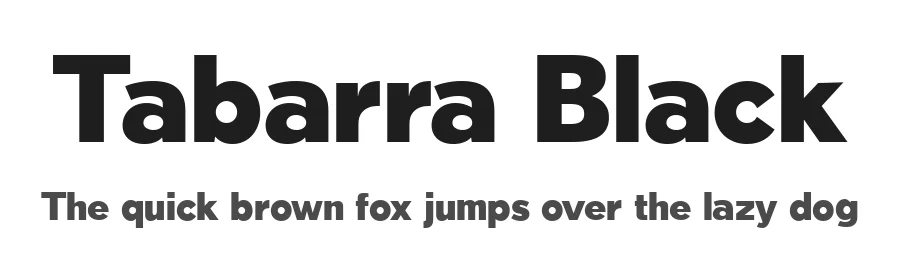 Tabarra Black by deFharo — Sans Font