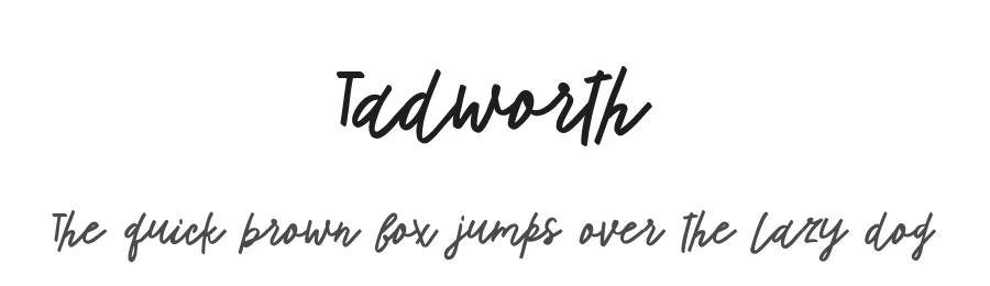 Tadworth by Hleb Zhyhunou — Display Font