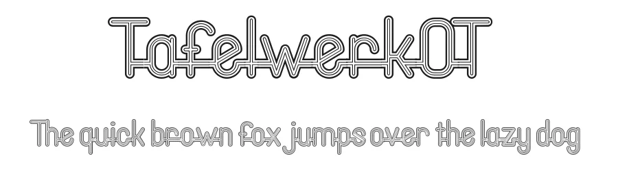 TafelwerkOT by Peter Wiegel — Display Font
