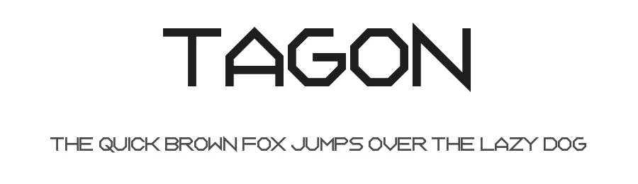 Tagon by NAL — Display Font