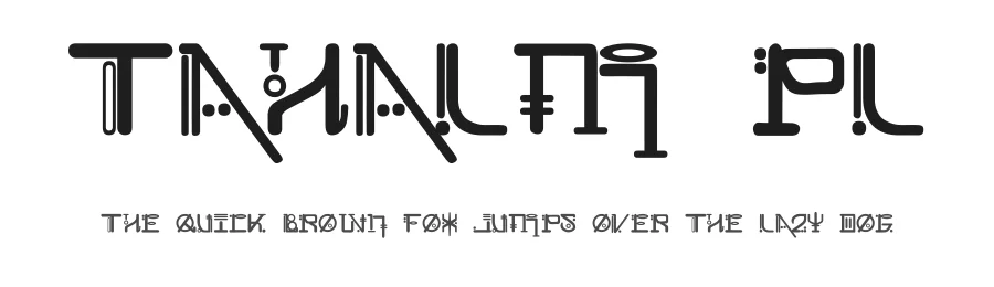 Tahalm pl by High-Logic - Erwin Denissen 1999 — Display Font