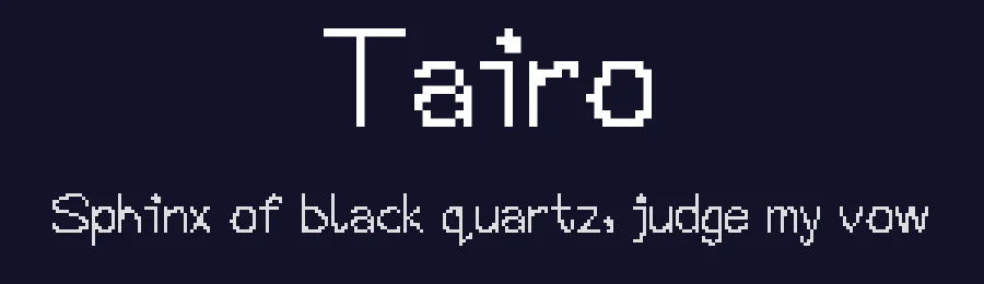 Tairo — Display Font — thumbnail 2