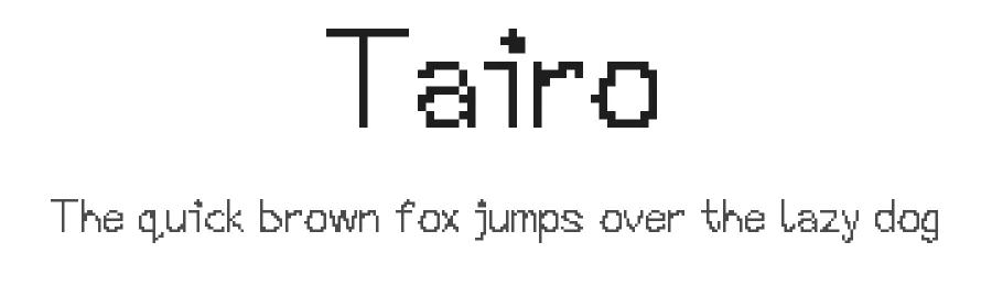 Tairo — Display Font