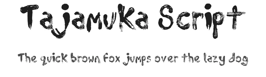 Tajamuka Script by Baynham Goredema — Script Font