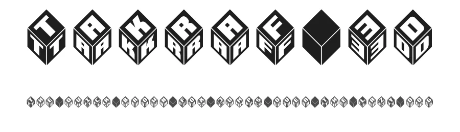 Takraf 3d by Jan Sonntag — Display Font
