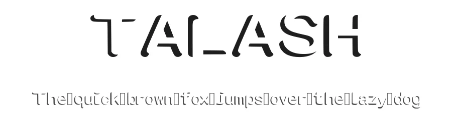 TALASH — Display Font
