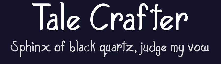 Tale Crafter — Display Font — thumbnail 2