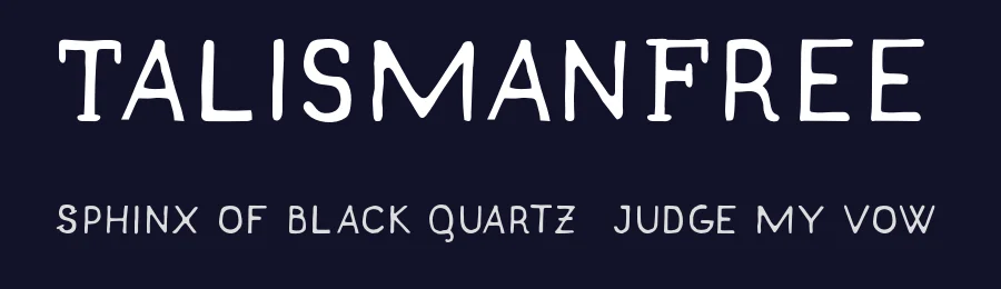 TalismanFree by akufadhl — Display Font — thumbnail 2