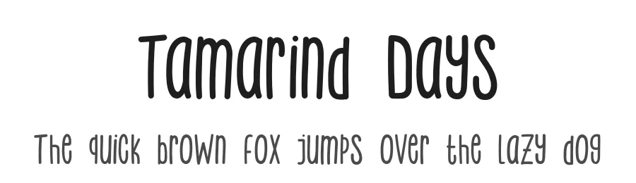 Tamarind Days by Khurasan & Jalembe — Display Font