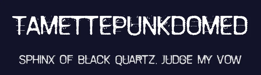 TamettePunkdomed — Display Font — thumbnail 2